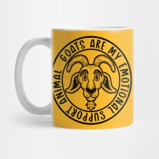 Emotional Support Goat (Lineal) Mug